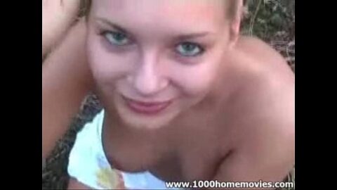 Outdoor blowjob
