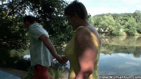 Mom’s deepest fantasy is having sex outdoors