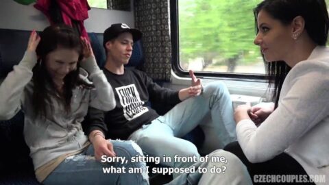 Fucking on a train