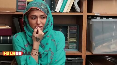 Middle-eastern cutie Audrey Royal got caught stealing. Now she must suck and ride stranger’s dick to avoid going to prison.