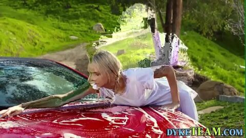Lesbian milf licks teens asshole before scissoring in hd