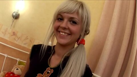 Sexy Young Blonde Learning How To Suck!
