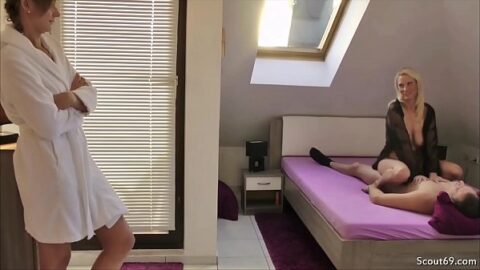 GERMAN MOM DIRTY TINA AND TEEN FUCK IN THREESOME