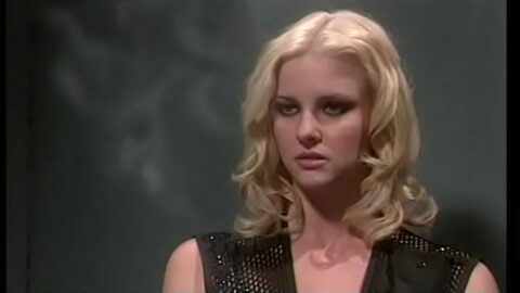 Sensual blonde police officer Hannah Harper gets her asshole fucked hard by suspected