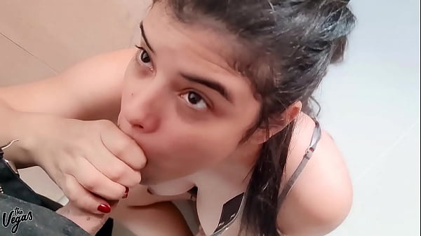 Hiding out to suck some cock! She just can’t resist!