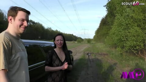 Step Son catch German Mom Cheating and Seduce her to Fuck