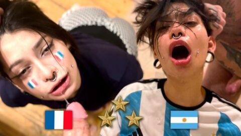 Argentina World Champion, Fan Fucks French After FINAL – Meg Vicious