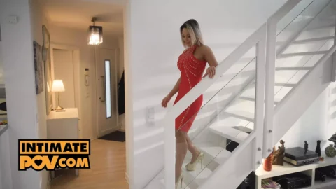 POV – Surprise threesome with your wife Karina King and the new maid Alyssa Bounty