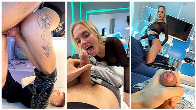 How hard anal sex is filmed behind the scenes – a blowjob from a busty blonde – Mila Ray & Oliver Tr