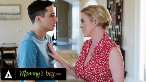 MOMMY’S BOY – Pervert Busty MILF Dee Williams Lets Her Stepson Hard Fuck Her To Boost His Confidence