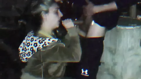 HOTWIFE sucks my cock in the street and the police catches us.
