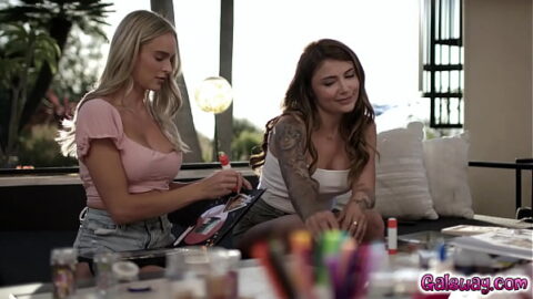 Adria Rae and Emma Hix 1st lesbian sex scene!