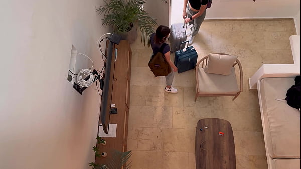 Two hot lesbians fucking on vacation