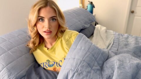 “OMG Step Sis Quit Playing with your Pussy, I Only Wanted to Watch A Movie”