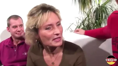 Horny MILF Loves It When Two Dick Are Inside Her Pussy
