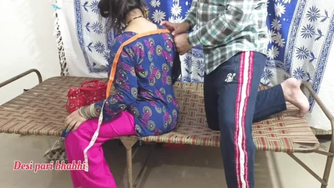 Desi Indian hot Bhabhi sex with tailor master hard fuck