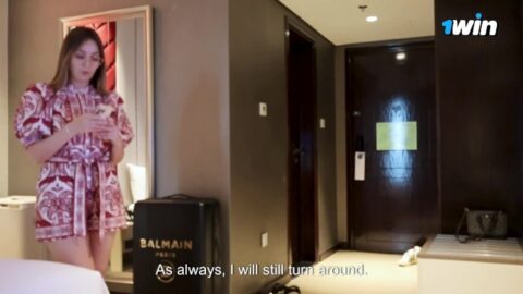 Stepmom Alina Rai jumps on stepson’s cock in hotel room