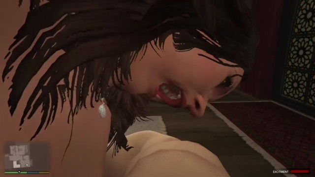 GTA 5: My MILF Step-Mother Amanda De Santa Sucked Me Dry and I Made Her Cum Doggy Style! Free Porn