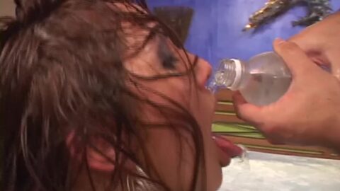Agatha Cristine gets her pussy and ass fucked by four men