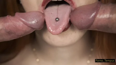 The pleasure of 2 dicks. Large in the mouth. Swingers