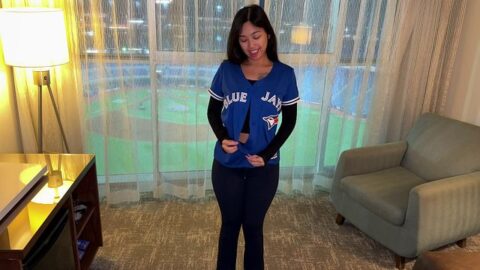 Creampied in the Baseball Stadium Hotel!