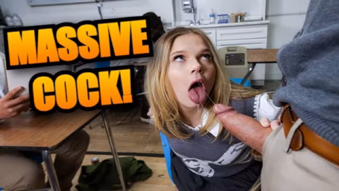 The Class Can’t Focus When the Teacher’s Big Cock Isn’t In Her Mouth