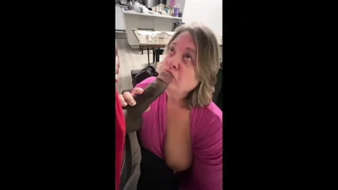 DaisyDo62 sneaks her neighbor in for a quick blowjob