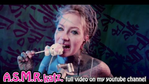 AMSR  licking sucking – More on ASMR katz FREE Youtube – Check it