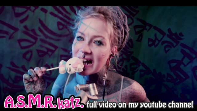 AMSR  licking sucking – More on ASMR katz FREE Youtube – Check it