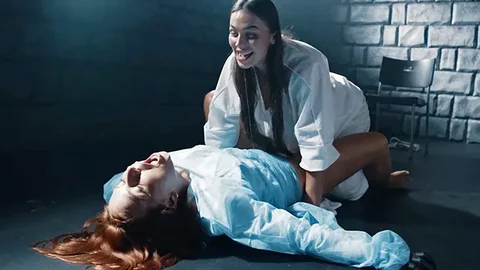 Lesbian Girls Possessed by Sex Demon – Hardcore Girl on Girl Action with Load…