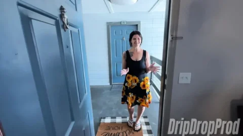 Dripdrop Psilo Siren Is the MILF Next Door That Fucks Her Neighbor Until She Squirts and Gets Creampied!