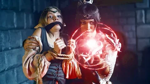 Medieval Fantasy Lesbian Sex – Blonde Elf Girl Infects Octokuro with Sex Crav…
