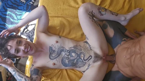Multiple Orgasm Rough Passionate Sex Big Dick Tattooed Daddy Hoss Kado Fucking Beautiful Pierced Alt Girl Salem Rough Romantic
