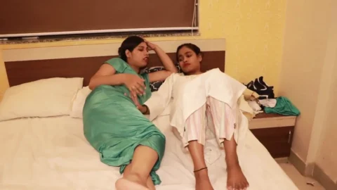 Cute Indian Lesbian Passionately Fucks Her Gorgeous Older Stepsister with a Perfect Body