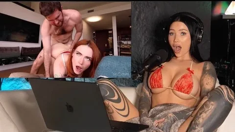 Redhead Skips Gym for Porn ASMR Reaction