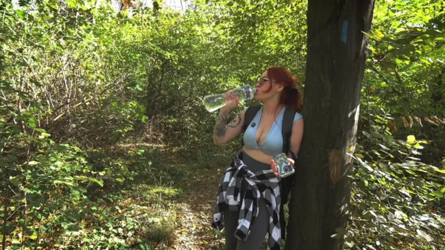 Step Mom’s Secret Masturbation in Share Tent Turns Taboo Fuck!