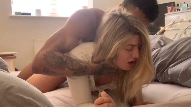 GAVE MY STEP SISTER A MORNING ORGASM