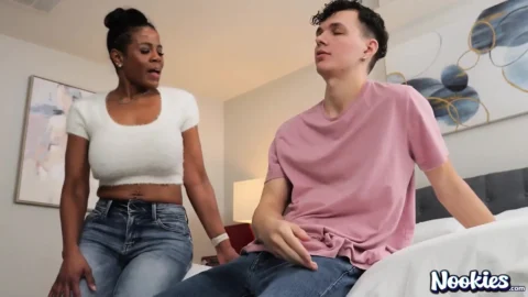 Interracial MILF Magic-raven Swallows His Blue Pill Load