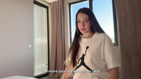 Big Ass Step-Sis Not Wearing Panties in My Bed – I Couldn’t Resist and Accidently Cum Inside