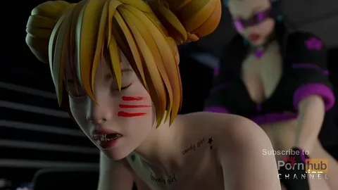 Futa Bonny Enters Wonderland Sector. Sexy anime girl gets mouth, ass and pussy
