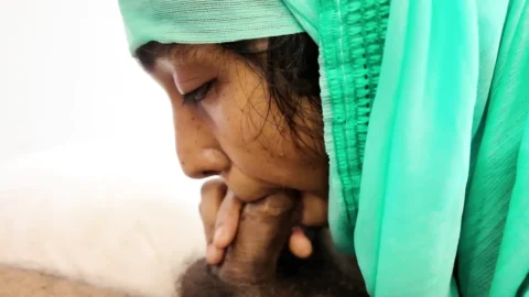 MUSLIM hijabi deepthroat queen want my cum twice