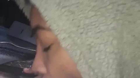 Petite Ebony Teen Blowjob in Car
