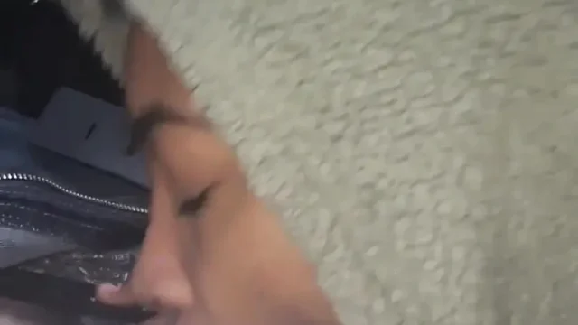 Petite Ebony Teen Blowjob in Car