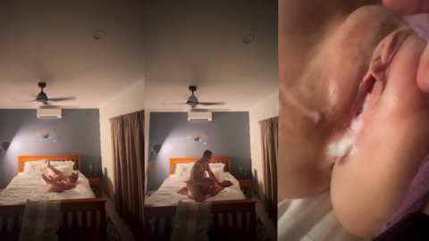 Step Daddy FUCKS ME on Moms Bed while she is Away! 😈 His HUGE COCK Pumped So Much Cum Into Me!
