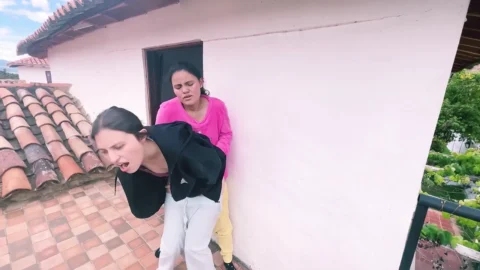 A quick with my best friend in public