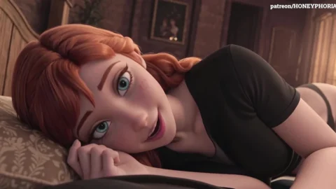 Anna is going to introduce us to her favorite “toy” Frozen 3D porn animation