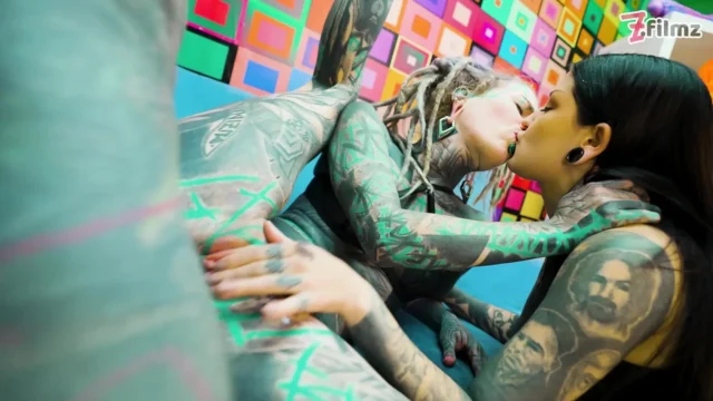 Dirty Goth & Hippie Babes Crave Anal Pounding and Thick Facial Cumshots