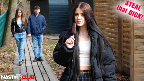Pretty Babe Sophie Weber Steals Her Boyfriend with One Ice Cream Lick