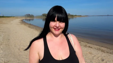 PRIVATE BBW OUTDOOR SLUT – Stranger Cocks Sucking While Creampie