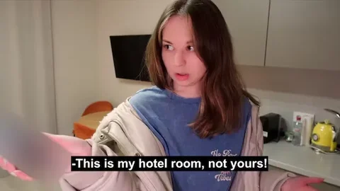 Stranger encounter in a hotel room